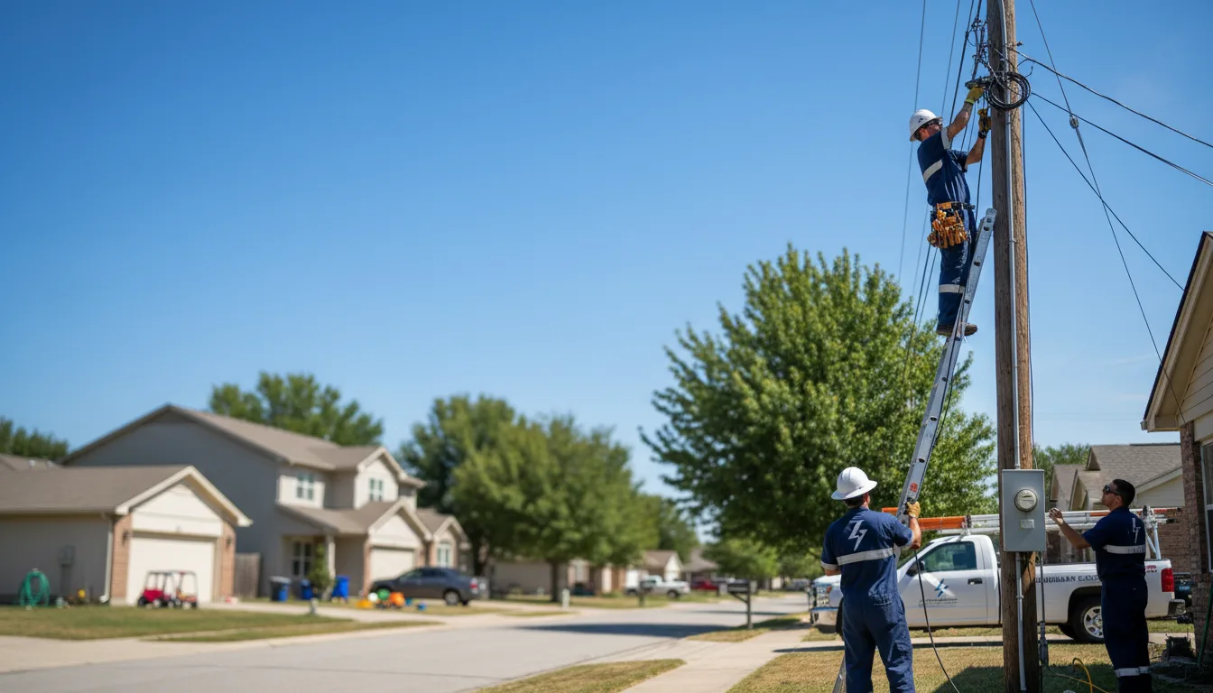 Residential electrician providing installation services in Lohrville, IA